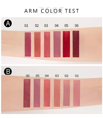 ENXO – HANDAIYAN 6-Piece Matte Liquid Lipstick Set | Long-Lasting, Non-Stick, Fade-Resistant Gift Box