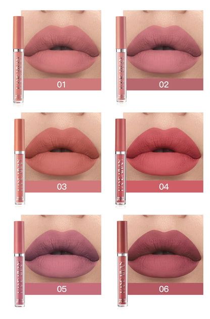 ENXO – HANDAIYAN 6-Piece Matte Liquid Lipstick Set | Long-Lasting, Non-Stick, Fade-Resistant Gift Box