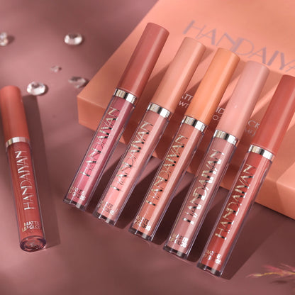 ENXO – HANDAIYAN 6-Piece Matte Liquid Lipstick Set | Long-Lasting, Non-Stick, Fade-Resistant Gift Box