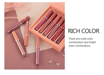 ENXO – HANDAIYAN 6-Piece Matte Liquid Lipstick Set | Long-Lasting, Non-Stick, Fade-Resistant Gift Box