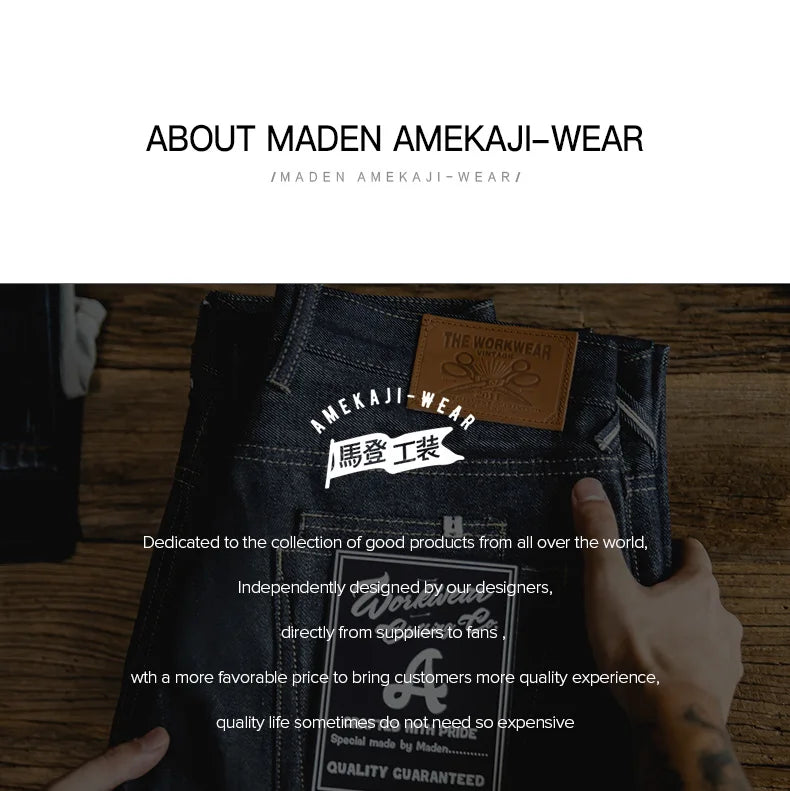 ENXO – Maden Men’s Blue Vintage Straight-Leg Jeans | Red Ear Denim, Original Autumn/Winter Style