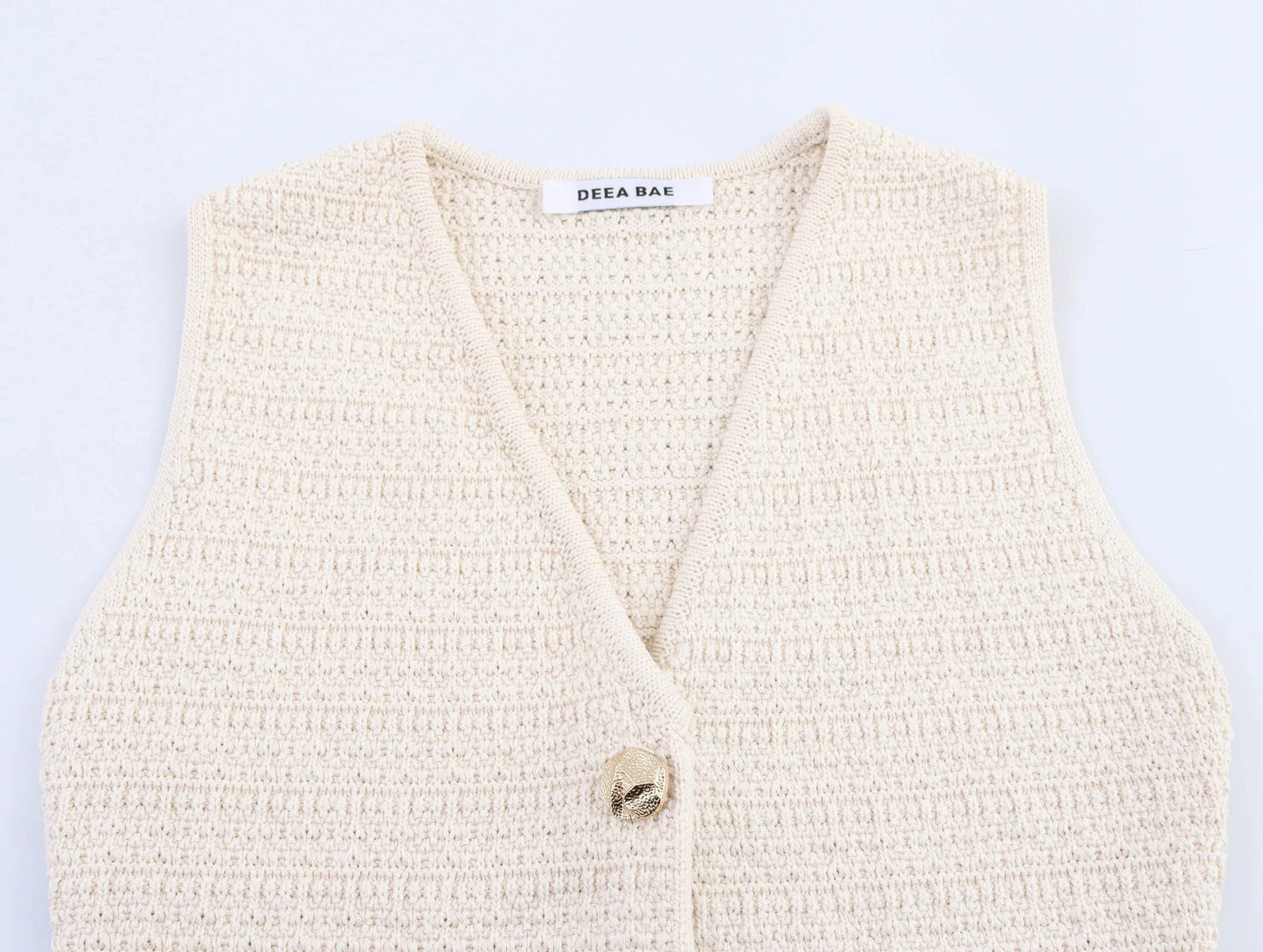 New European And American Style Fashionable Knitted Texture Vest Casual Mini Skirt Set