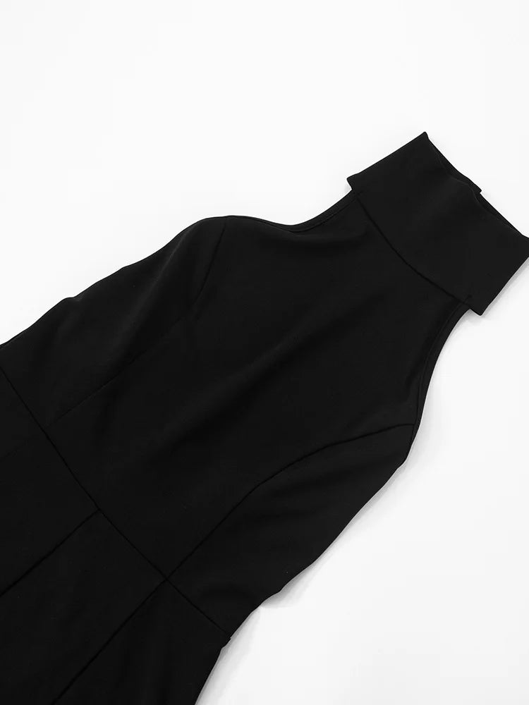 Tossy Ruffled Patchwork Sexy Rompers Female Patchwork Off-Shoulder High Waist Contrast Summer 2025 Women's Jumpsuit Bodysuits