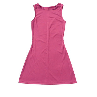 Woman Dress Sleeveless Knit Slim A-Line Female O-Neck Seveless Mini Dresses Sheath 2024 Summer Clothing Streetwear Y2K Qtraf2411