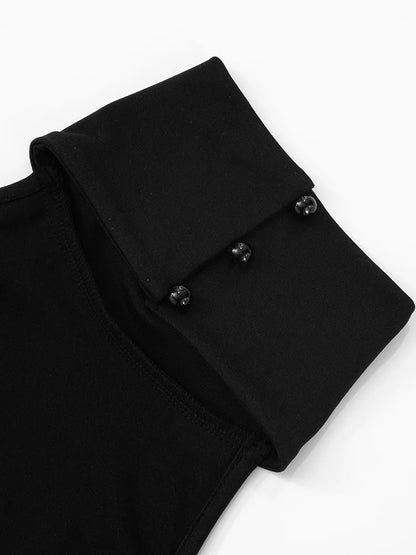 Tossy Ruffled Patchwork Sexy Rompers Female Patchwork Off-Shoulder High Waist Contrast Summer 2025 Women's Jumpsuit Bodysuits