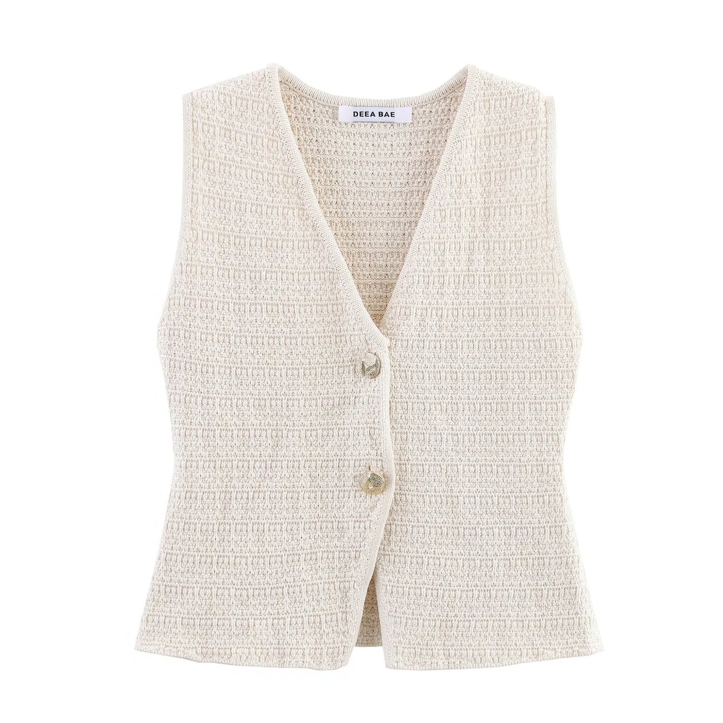 New European And American Style Fashionable Knitted Texture Vest Casual Mini Skirt Set